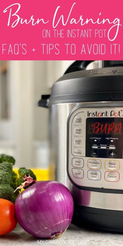 Burn on instant pot display hot sale