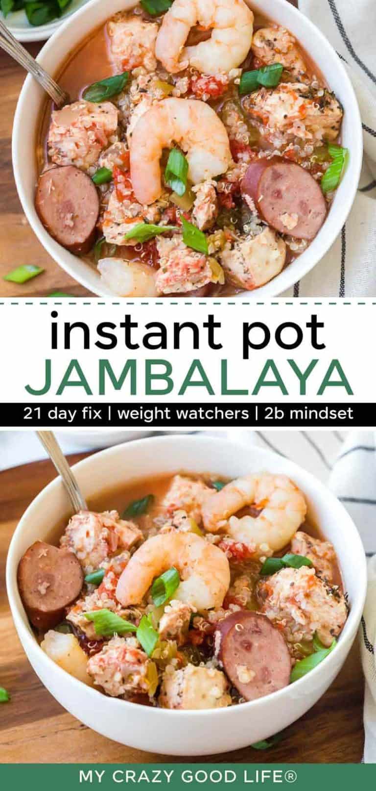 Instant Pot Jambalaya with Quinoa : My Crazy Good Life