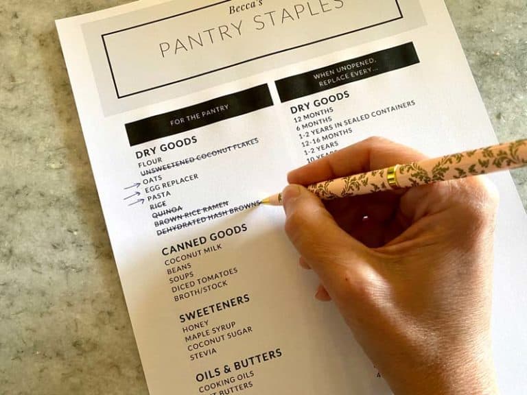 Healthy Pantry Staples + Shopping List