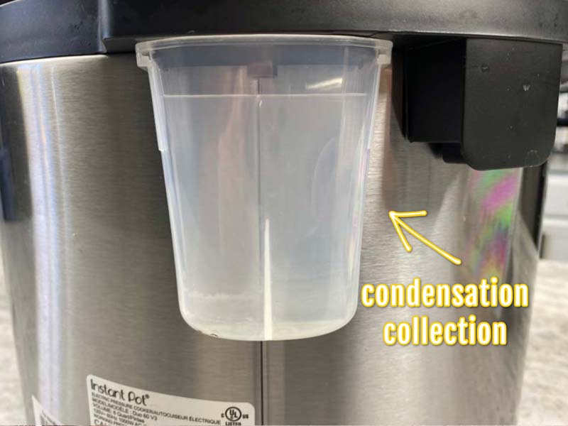 Instant pot discount missing condensation collector