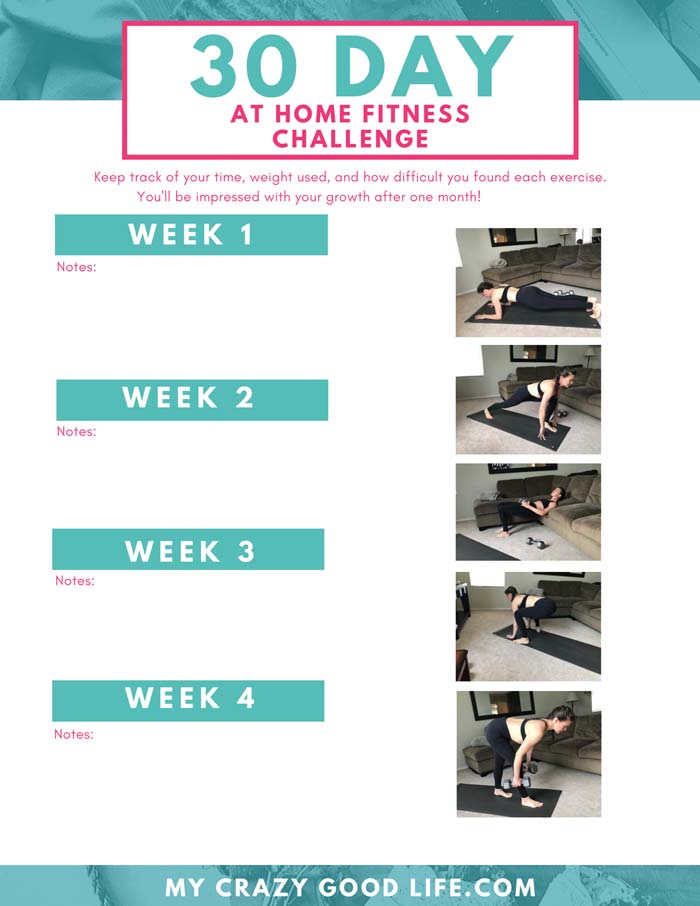 image of the 30 day challenge highlighting 4 weeks