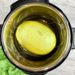 whole spaghetti squash in the instant pot with lid off