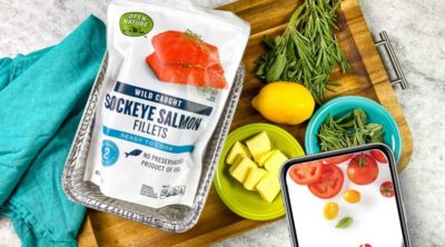 package of Open Nature Salmon