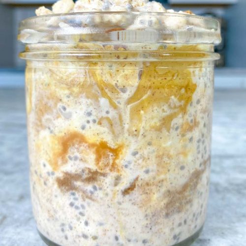 Pumpkin Spice Overnight Oats With Peanut Butter : My Crazy Good Life