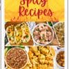 ipad with digital copy of Spicy Recipes ebook cover shown