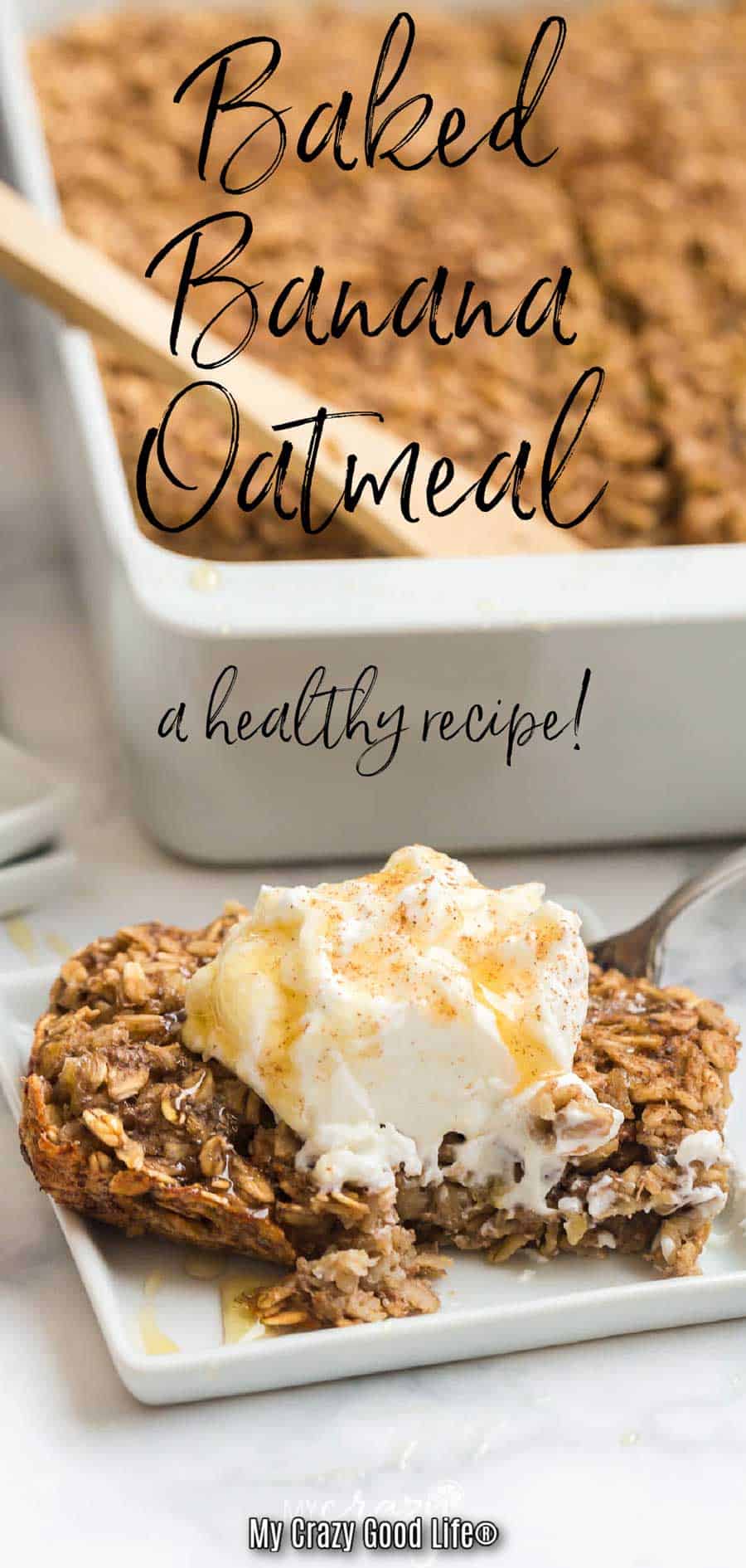 Baked Banana Oatmeal Instant Pot Recipe from My Crazy Good Life