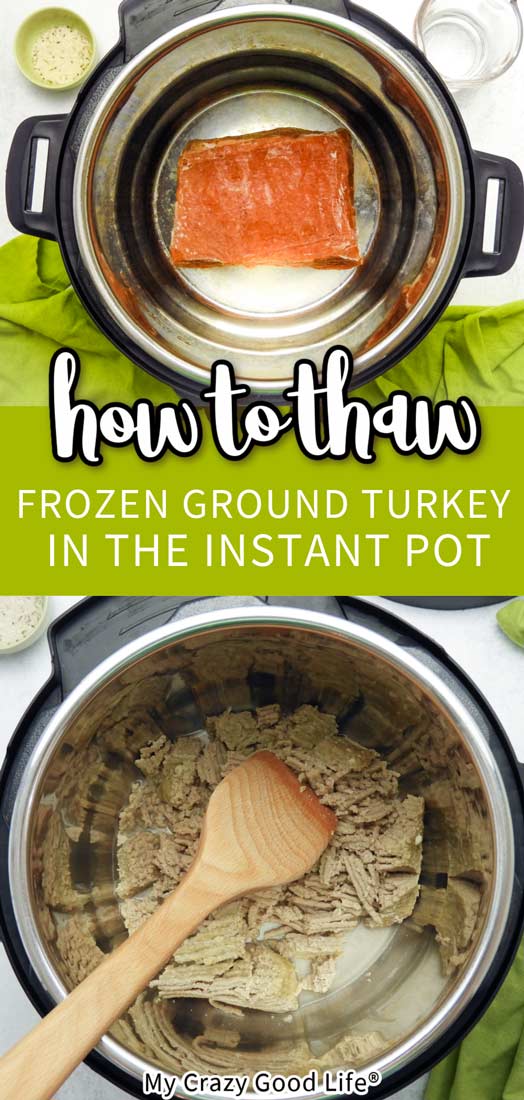 How to Cook Frozen Ground Turkey in the Instant Pot for Tacos & Chili!