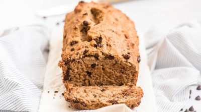 sliced banana bread with chocolate chips