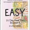 cover of 21 day meal plan B, easy meal plan