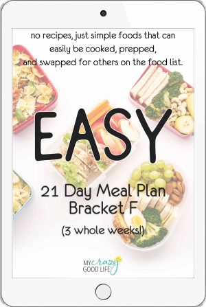 ipad cover of 21 day meal plan f