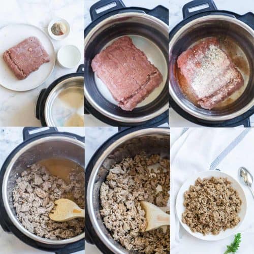 How to Cook Frozen Ground Turkey in the Instant Pot for Tacos & Chili!