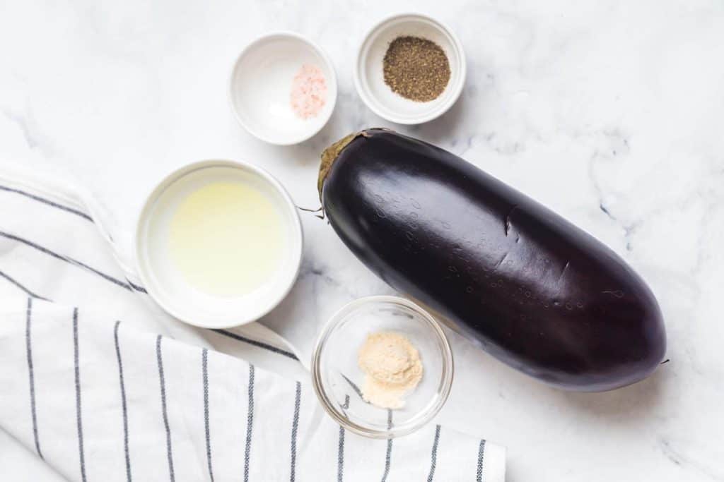 ingredients needed to make Healthy Air Fryer Eggplant