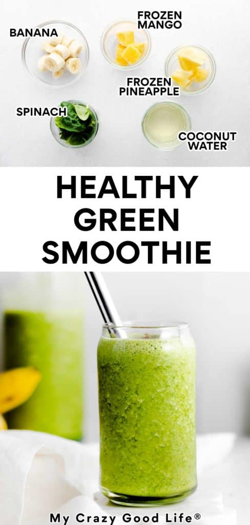 healthy green smoothie pin