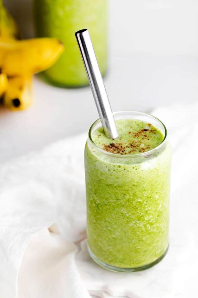 Healthy Green Smoothie close up