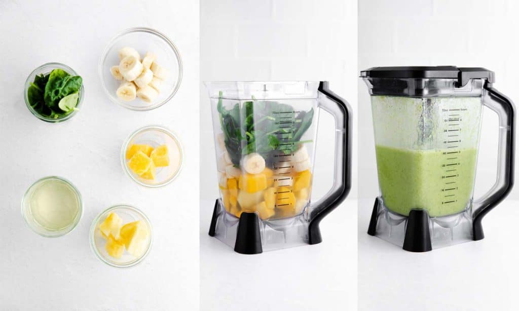 Healthy Green Smoothie collage