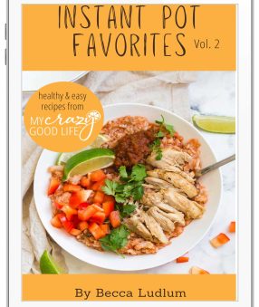 cover of the instant pot favorites on an i{ad