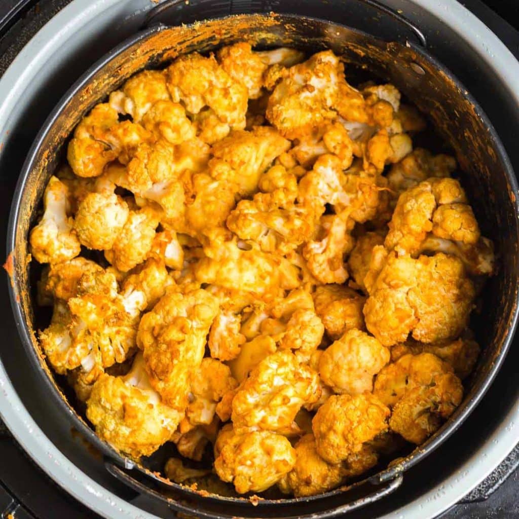 air fried seasoned cauliflower.