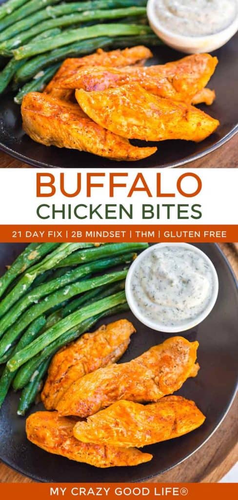 images and text of Instant Pot Buffalo Chicken Bites for pinterest