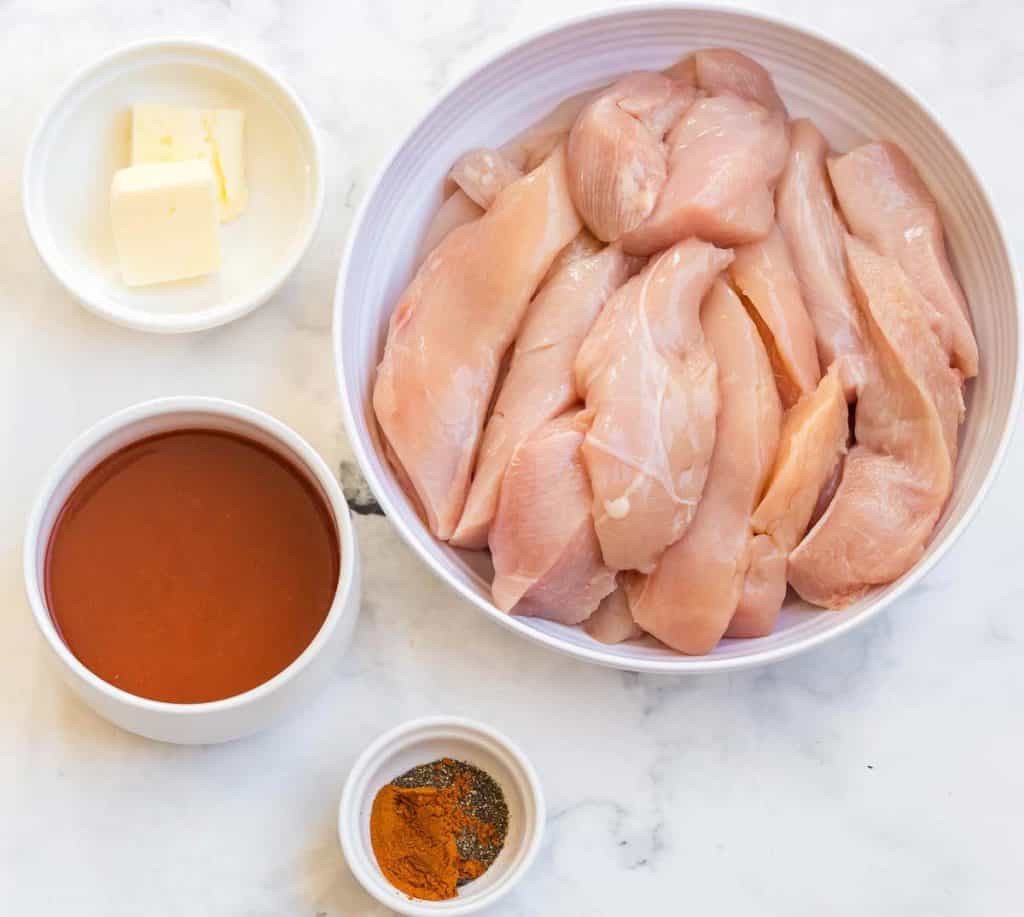 ingredients needed to make Instant Pot Buffalo Chicken Bites