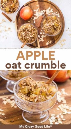 Healthy Apple Crumble Recipe : My Crazy Good Life